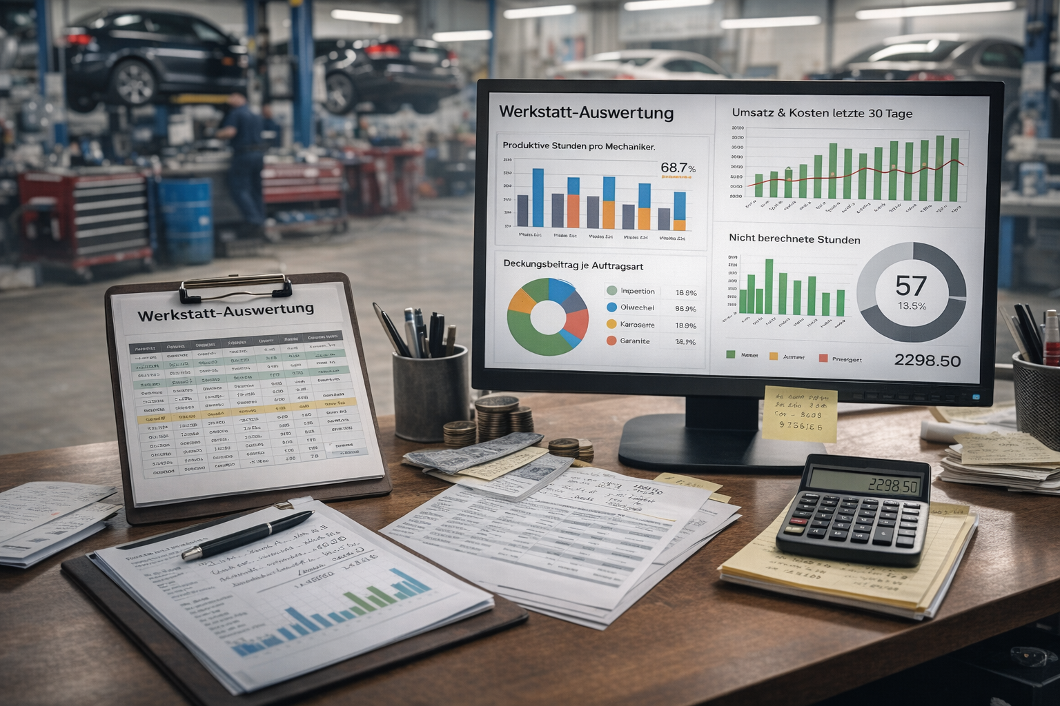 Werkstattkennzahlen und Profitabilitätsauswertung im Autohaus