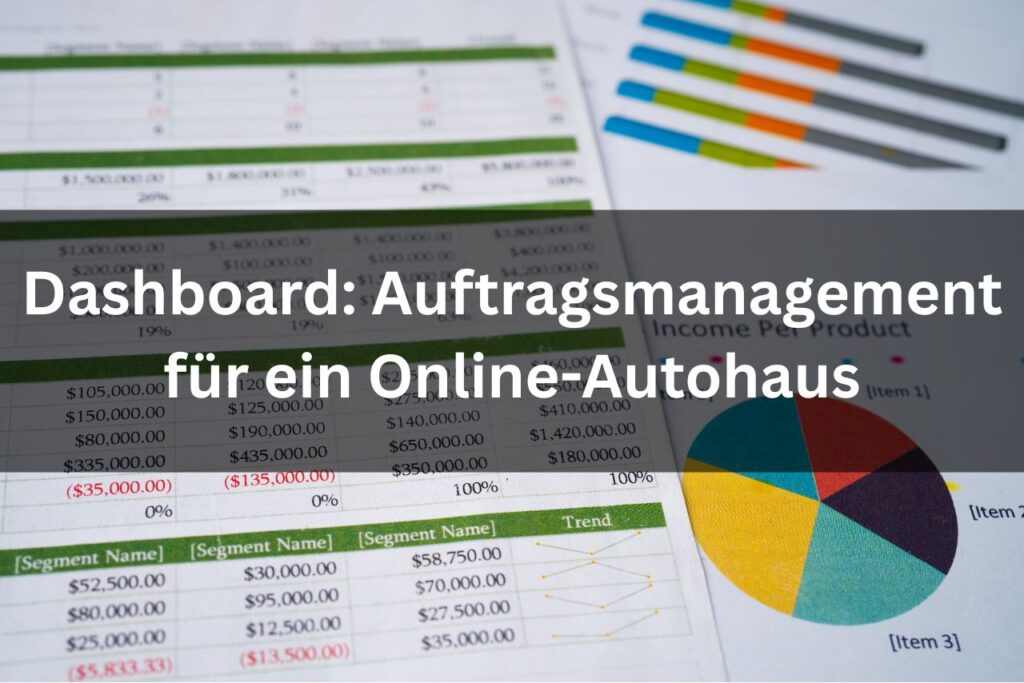 Dashboard: Auftragsmanagement für ein Online-Autohaus
